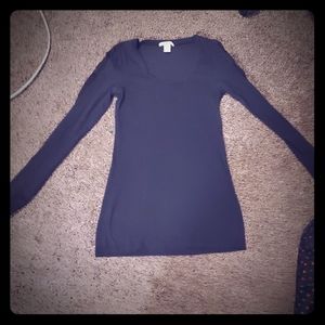 Black long sleeve lace shirt
